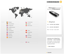 Commerzbank global payment plus installation